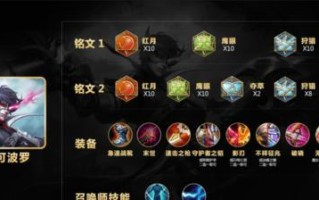 奇怪出装揭秘（打破传统，寻找胜利的秘密武器）