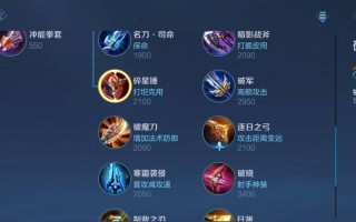 王者荣耀下半期出装攻略（用最合适的装备，提升技能，战胜对手，赢得胜利）