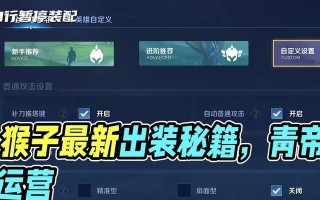 元婴打猴子出装攻略（以元婴为主角，揭秘如何合理选择出装，成为猴子克星）